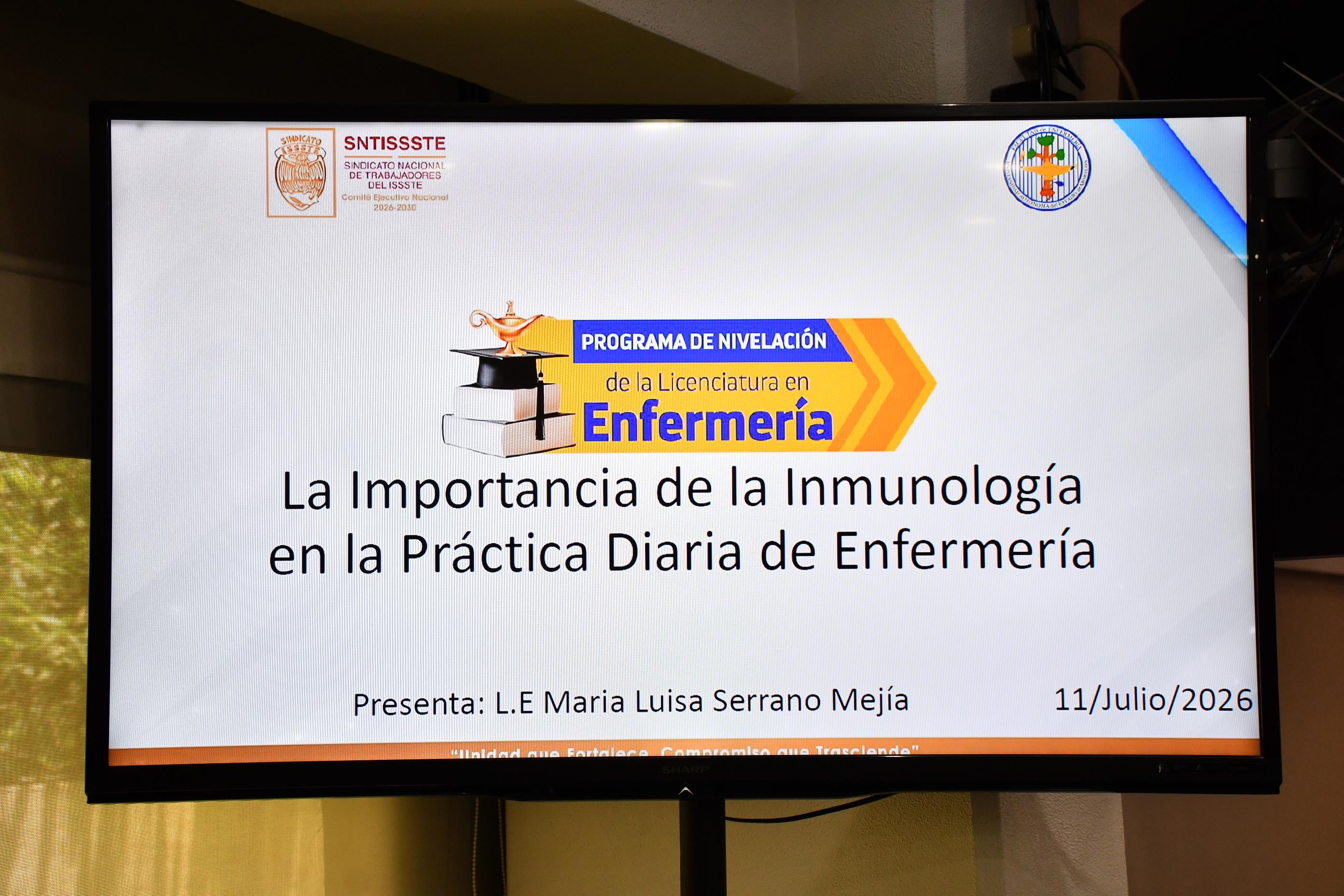Programa de Nivelación de la Licenciatura en Enfermería, sábado 11 julio